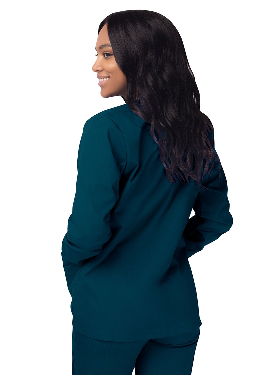 Caribbean blue sale scrub jacket